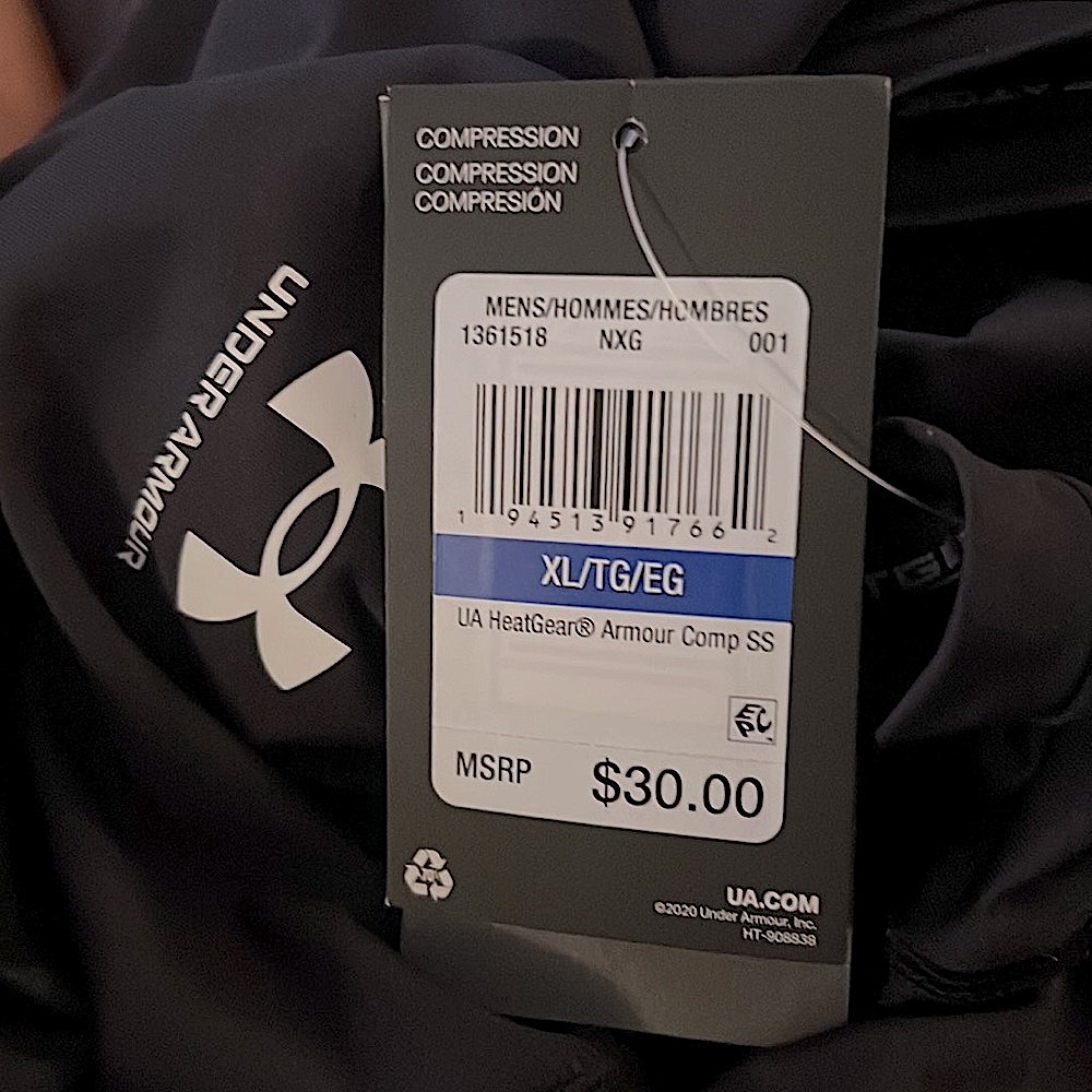 UNDER ARMOUR • Men’s HeatGear® Black Short Sleeve Compression Shirt - Picture 6 of 6